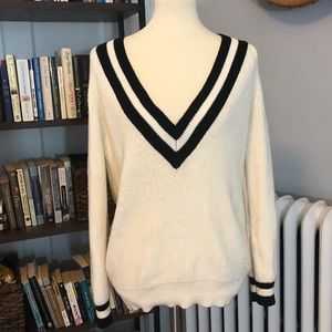 Oversized V Neck Sweater